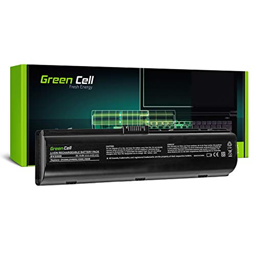 Green Cell® Standard Serie HSTNN-DB42 / HSTNN-LB42 Batería para HP Pavilion DV2000 DV6000 DV6500 DV6700 DV6800 DV6900 Ordenador (6 Celdas 4400mAh 10.8V Negro)