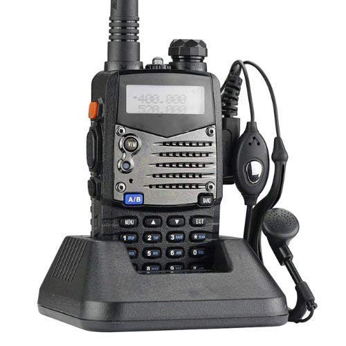 Mengshen UV-5RA Walkie Talkie 5RA FM Radio VHF/UHF Alcance hasta 5 km Dual Band Doble Display Doble Modos de Espera BF Transmisor Portátil