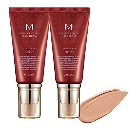 MISSHA M Perfect Cover Bb Cream Two(2) Tubes 50Ml (No.23 / Natural Beige)