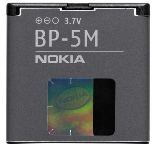 Nokia BP-5M, Bateria Litio polímero, 900 mAh, 3.7 V, Gris