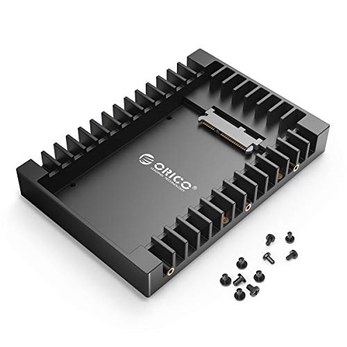 ORICO Adaptador Disco Duro/SSD 2,5'' a 3,5'', Soporte de Disco Duro, Plástico Bandeja de Montaje para SATA HDD/SSD de 7/9.5/12.5mm