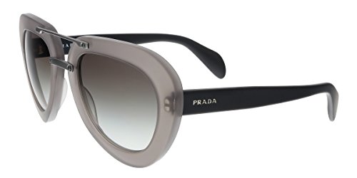 Prada Raw PR28RS gafas de sol, Gris (Dark Grey Matte Transparent UBV0A7), Talla única (Talla del fabricante: One size) para Mujer