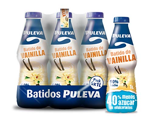 Puleva Batido Vainilla - Paquete de 6 x 1000 ml - Total: 6000 ml
