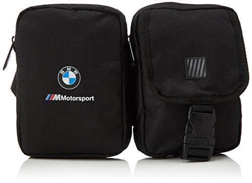 PUMA BMW M Motorsport Utility Bag Riñonera, Unisex-Adult, Black, OSFA