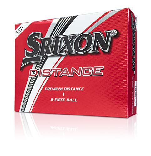 Srixon Distance 9 Bolas de Golf, Hombre, Blanco, Talla Única