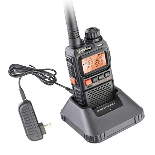 Walkie Talkie UHF VHF de BaoFeng UV-3R Plus Portátil Linterna UV 3R + Ham Radio FM Enchufe EU.