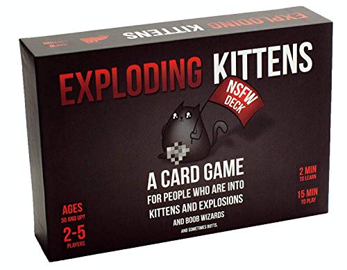 Xb Exploding Kittens: Un Juego de Cartas - En Inglés, Juegos de Fiesta para Toda la Familia - Juegos de Cartas para Adultos, Adolescentes y niños, Party Pack Game