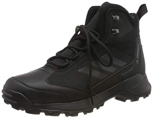 adidas Terrex Heron Mid CW CP, Zapatos de High Rise Senderismo para Hombre, Negro (Core Black/Core Black/Grey 0), 44 EU
