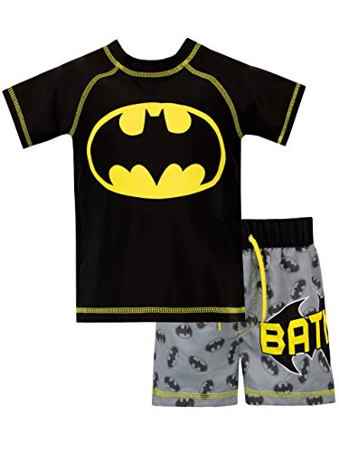Batman Bañador de Dos Piezas para niño DC Comics Negro 10-11 Años