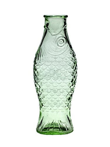 Botella "Fish" de cristal transparente, 1 l, Paola Navone