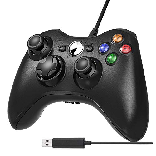 BuFan Xbox 360 Gamepad Controller , Controlador de Gamepad USB, Mando para PC Windows XP/7/8/10