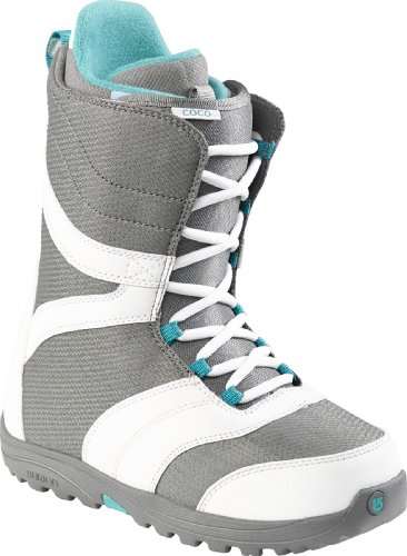 Burton Boots Coco White/Gray/Teal - Botas de Snowboarding, Color Multicolor, Talla 4.0