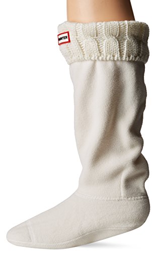 Calcetines Hunter, altos, originales, térmicos, para botas, unisex, adultos, 15 cm Blanco Blanco Natural Medium