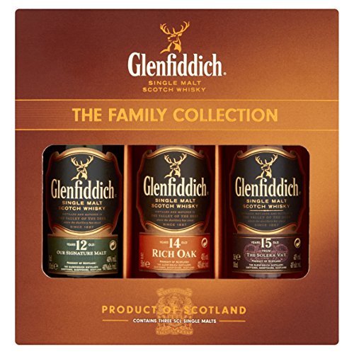 Glenfiddich The Family Collection Whisky, 3 x 5 cl