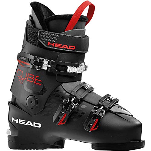 Head Cube 3 70 - Botas de esquí para Hombre, Color Negro/Antracita/Rojo, tamaño 290