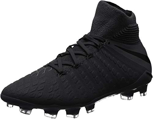 Nike Jr Hypervenom 3 Elite DF FG, Zapatillas de fútbol Sala Unisex niño, Negro (Black/Black 001), 37.5 EU