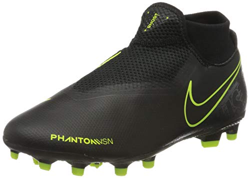 Nike Phantom Vsn Academy DF FG/MG, Zapatillas de Fútbol Unisex Adulto, Multicolor (Black/Black/Volt 007), 43 EU