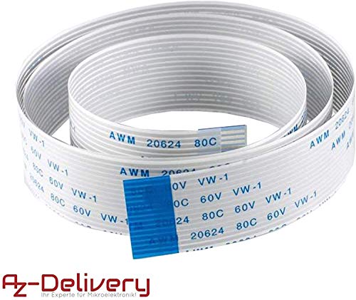 AZDelivery Cable de cinta flexible de Repuesto Flex Cable FFC 50 cm para Raspberry Pi Camara/Pantalla con E-Book incluido!