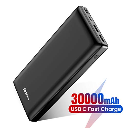 Baseus Batería Externa 30000mAh,Power Bank Bateria Portatil para Movil con USB C PD para iPhone iPad Samsung Xiaomi para Smartphones Tabletas y Más Nergo