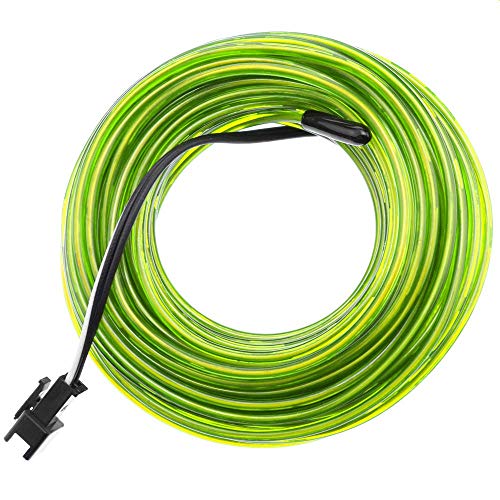 BeMatik - Cable electroluminiscente verde suave de 2.3mm en bobina 25m