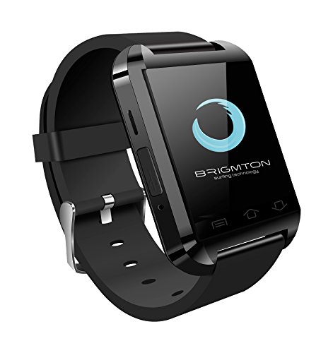 Brigmton BWATCH-BT2N - Smartwatch (1.44", 32 MB RAM, USB 3.0, Micro-USB), Color Negro