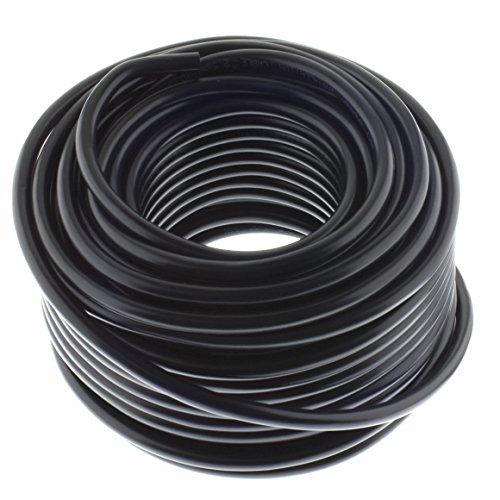 Cable de Altavoz (2 x 2,5 mm² – Negro – 25 m – CCA – Cable de instalación PA – Caja de Cable de Audio – Cable