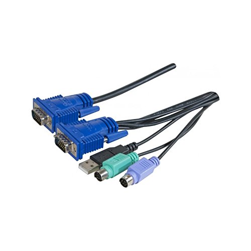 DEXLAN-Cable para conmutador kvm combo evolutivos VGA, USB, PS2, 1,8 m