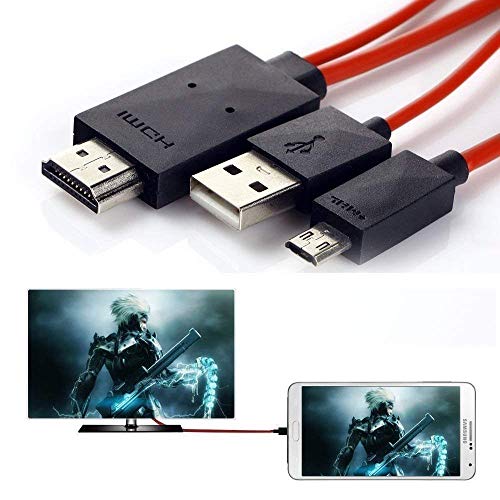 DSHS - Cable adaptador 1080P HDTV para MHL 11 pin Micro USB a HDMI, de 1,9 m, para Samsung Galaxy, Note, Galaxy Tab, Galaxy Note