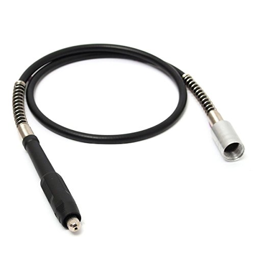 Eje Flexible - SODIAL(R)Cable nuevo de extension herramienta de amoladora para ejes de rotacion flexible para Dremel Polishing Chuck Negro