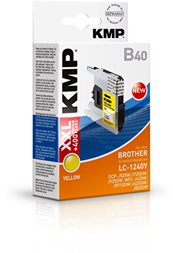 KMP B40 - Cartucho de tinta Brother LC1240YBP, color amarillo