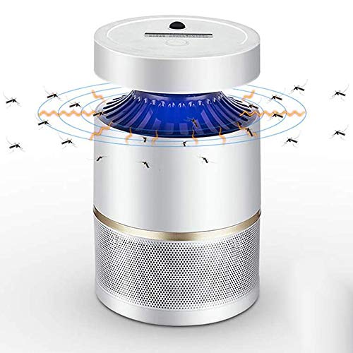 MQQW Trampa de Mosquitos Lámpara de Trampa de Insectos alimentada por USB Lámpara antiinsectos Eficaz e Inteligente Colector de Mosquitos Trampa de Mosquitos para Acampar en Interiores y Exteriores