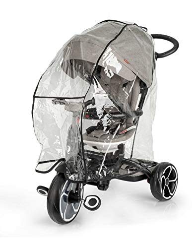 Protector de lluvia para triciclos QPlay - Burbuja Lluvia - Raincover - Impermeable - Cortaviento - Con ventilación - Compatible con triciclos QPlay