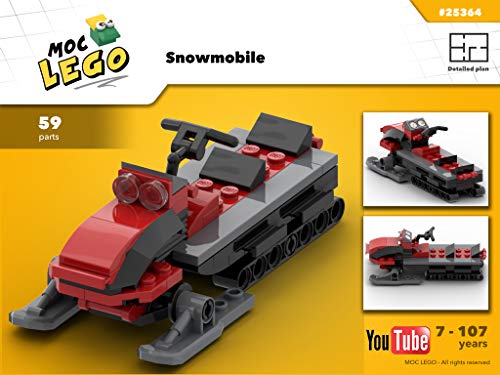 Snowmobile (Instruction Only): MOC LEGO (English Edition)