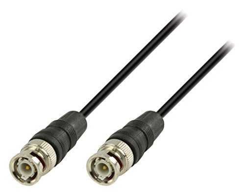 Valueline 2m BNC m/m - Cable coaxial (2 m, BNC, BNC, Male Connector/Male Connector, Negro, 75 Ω)