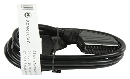 Valueline SCART, 1.50m cable EUROCONECTOR 1,5 m SCART (21-pin) Negro - Cables EUROCONECTORES (1.50m, 1,5 m, SCART (21-pin), SCART (21-pin), Macho, Macho, Negro)
