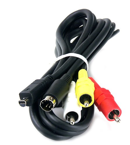 AAA Products - Cable de conexión para videocámara Sony DCR-SR35E (cable de audio y vídeo, 1,5 m)