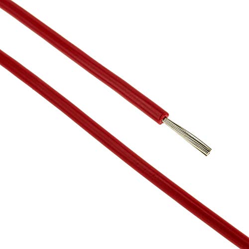 BeMatik - Cable de alimentación de 18AWG 30m rojo