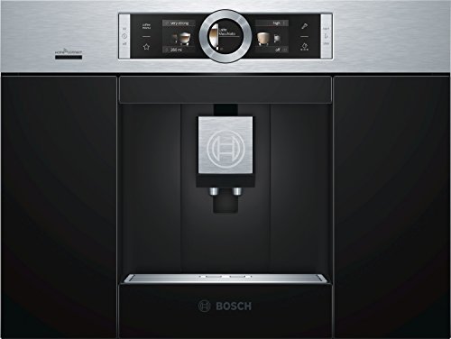 Bosch CTL636ES6 - Cafetera (Integrado, Máquina espresso, 2,4 L, Molinillo integrado, 1600 W, Negro, Acero inoxidable)