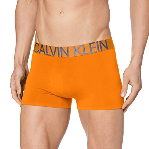 Calvin Klein Trunk Calzoncillos, Naranja (Persimmon W/Neptune Logo 8ic), L para Hombre