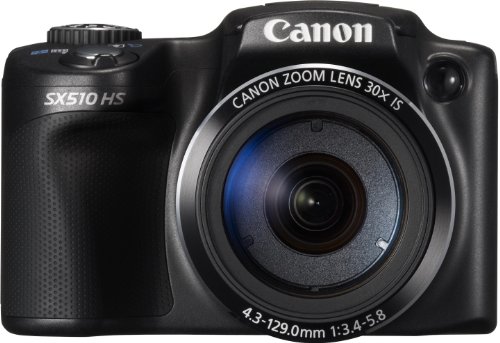 Canon PowerShot SX510 HS - Cámara compacta de 12.1 MP (Pantalla de 3", Zoom óptico 30x, estabilizador), Negro