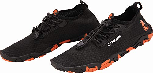 Cressi Molokai Shoes Calzado Deportivo multipropósito, Unisex Adulto, Negro/Naranja, 45 EU