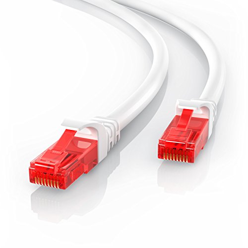 CSL - 5m Cable de Red Gigabit Ethernet LAN Cat.6 RJ45-10 100 1000Mbit s - Cable de conexión a Red - UTP - Compatible con Cat.5 Cat.5e Cat.7 - Conmutador Router módem