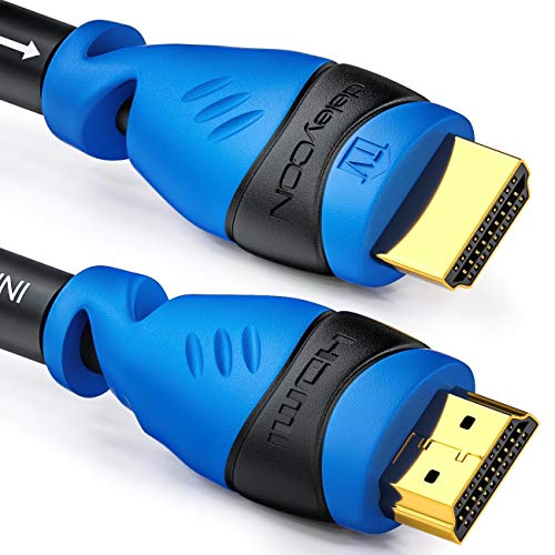 deleyCON 25m Cable HDMI Activo con Ecualizador Extensor de Amplificador UHD 2160p 4K@30Hz 3D Full HD 1080p@60Hz ARC Alta Velocidad con Ethernet
