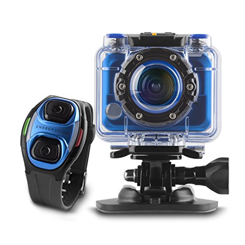 Energy Sistem Sport Cam Pro - Videocámara deportiva (Full HD 1080p, 30 fps, 5 MP, accesorios Pro pack, resistente al agua)