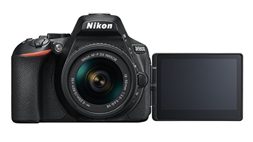 Nikon D5600 - Cámara réflex de 24 MP (DX, CMOS, Visor óptico, Montura Tipo F, SnapBridge, D-Movie y Vídeo Time-Lapse) - Kit con Objetivo AF-P VR 18-55, Estuche y Libro - Versión Nikonistas