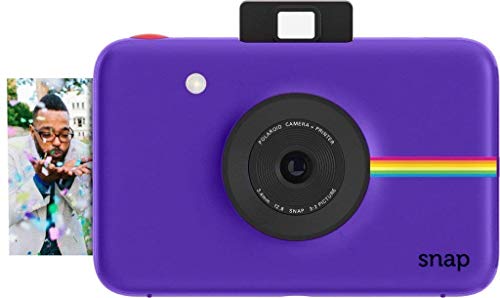 Polaroid Snap - Cámara digital instantánea, tecnología de impresión Zink Zero Ink, 10 Mp, micro SD, fotos de 5 x 7.6 cm, Púrpura