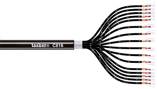 Tasker C816 Cable de audio digital DMX 16x2x0,22 mm² 100 m