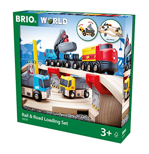 Brio 33210  - Circuito de carreterar para coches y locomotaras de juguete [Importado de Alemania]