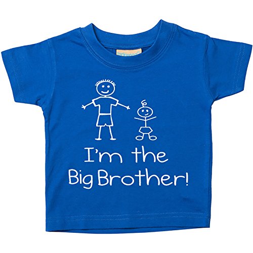 Camiseta azul para bebé con inscripción en inglés «I'm The Big Brother», de 0-6 meses a 14-15 años azul azul Talla:5-6 años