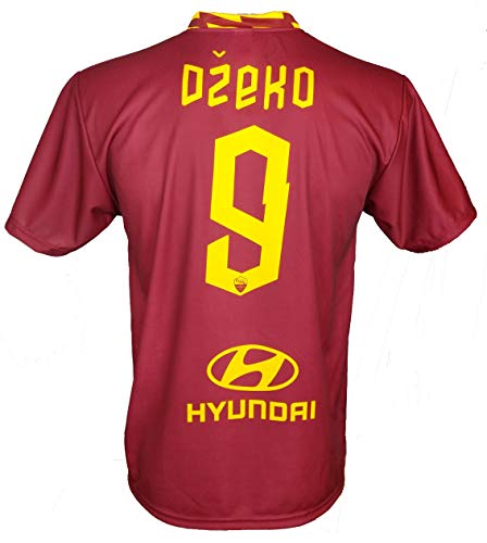 Camiseta Dzeko Roma 2020 oficial 2019 AS Roma adulto niño Edin 9, Giallorosso, L